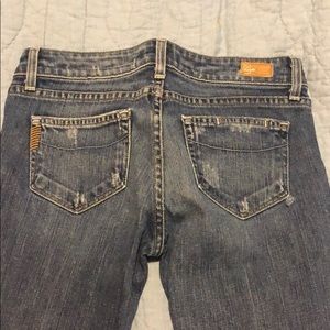 Women’s PAIGE boot cut light wash jeans